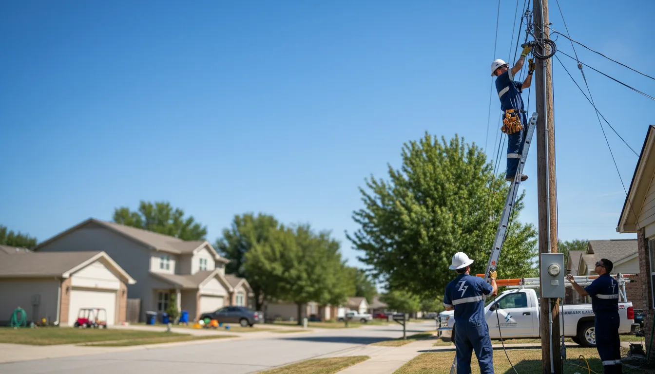 Residential electrician providing installation services in Reddell, LA